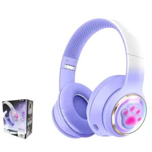 Auricular BT AKZ61 huella Gatito Violeta