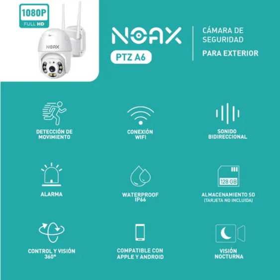 Camara Noax PTZ A5 para Exterior - Imagen 3